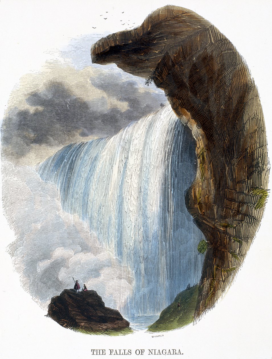 Wodospady Niagara, Zjawiska natury, 1849 autorstwa Josiah Wood Whymper