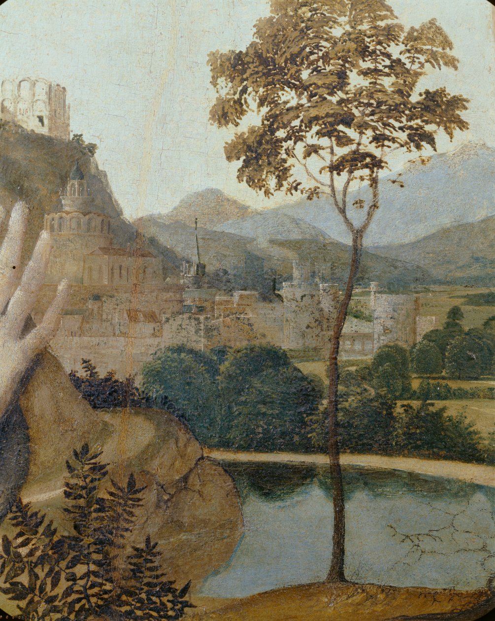 Kalwaria, szczegóły autorstwa Josse (fl.1493-1508) Lieferinxe