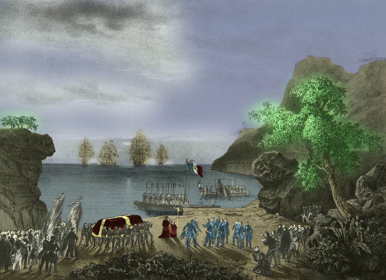 Trumna Napoleona opuszcza Świętą Helenę autorstwa Josse Photo