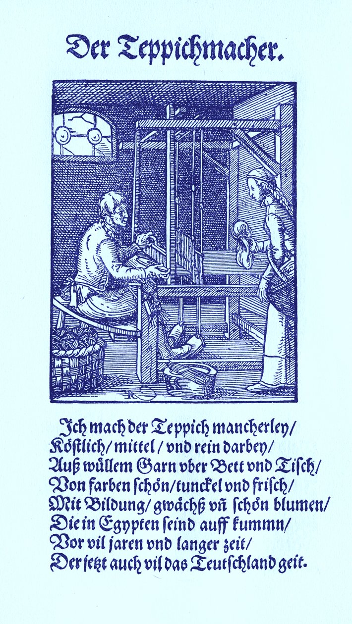 Producent dywanów autorstwa Jost Amman