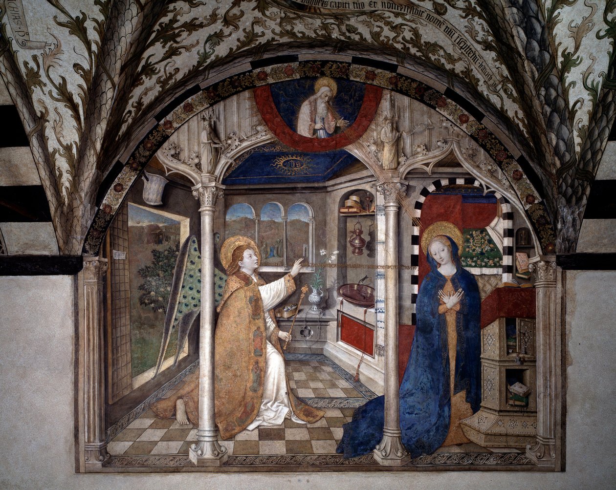 Zwiastowanie (Fresco autorstwa Jost Amman