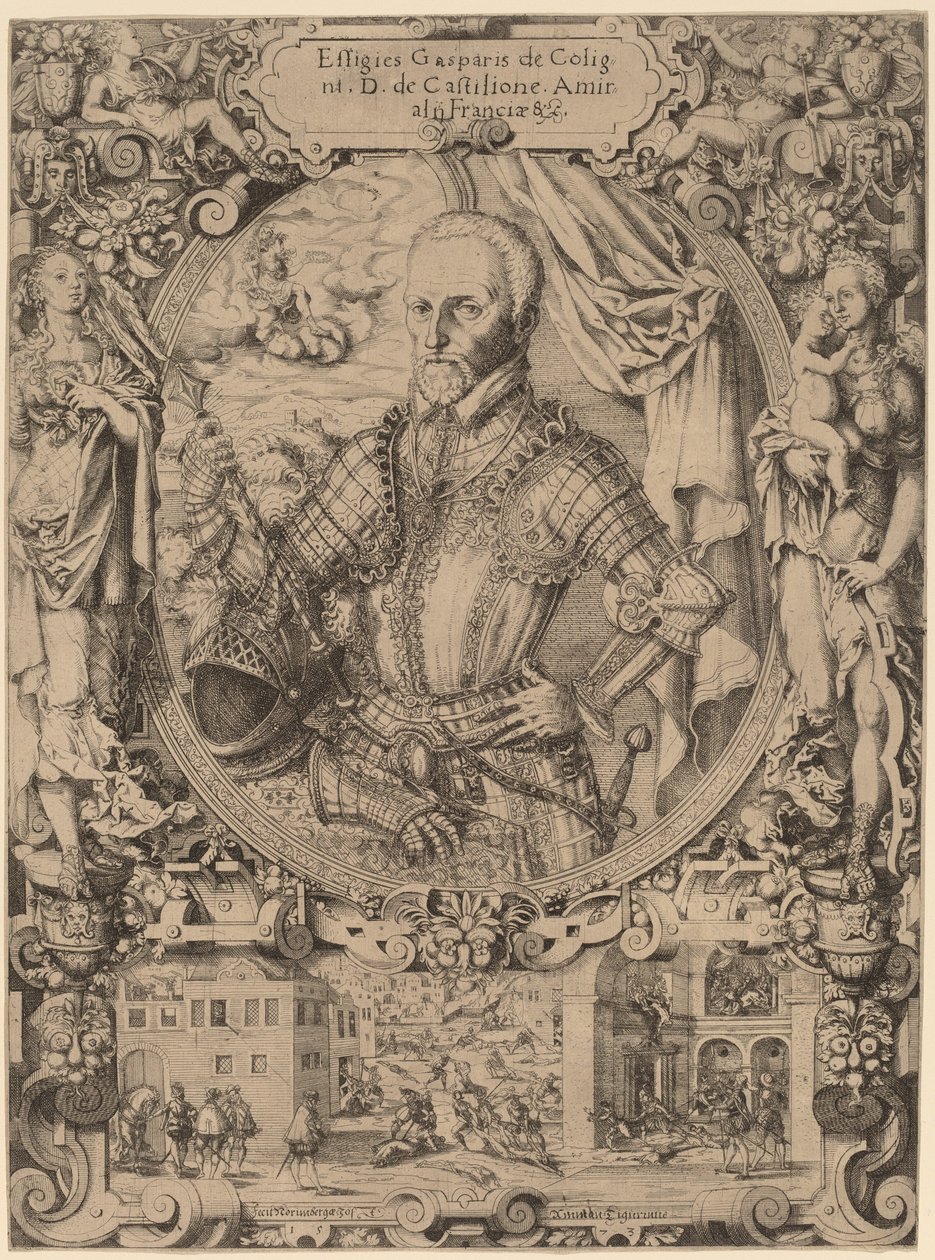 Gaspar de Coligny, 1573. autorstwa Jost Ammon