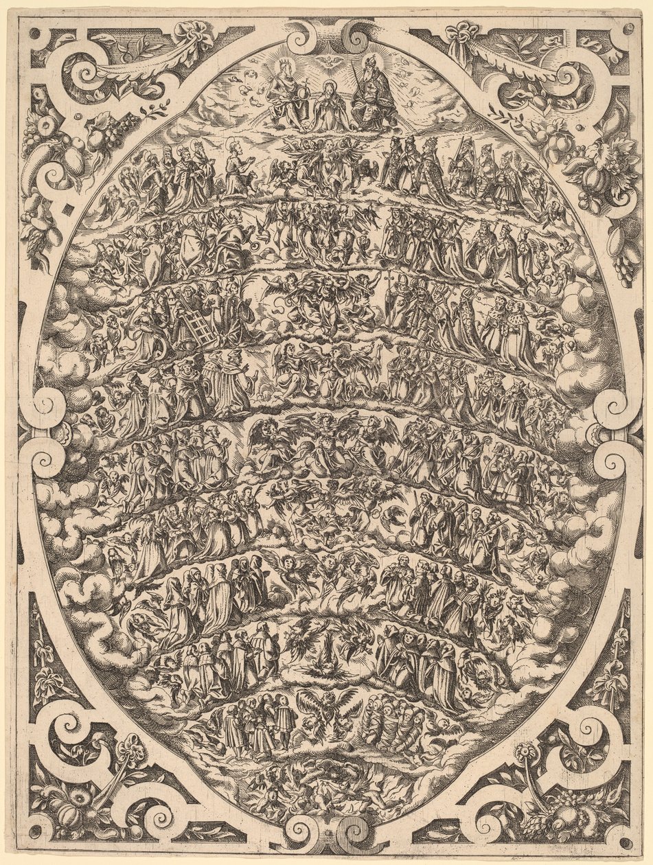 Hierarchia Niebios, 1579. autorstwa Jost Ammon