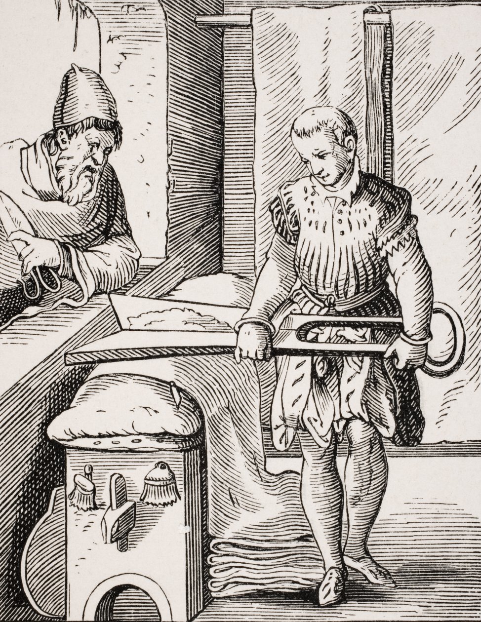 Sukacz, reprodukcja drzeworytu z XVI w., XIX w. autorstwa Jost (after) Amman