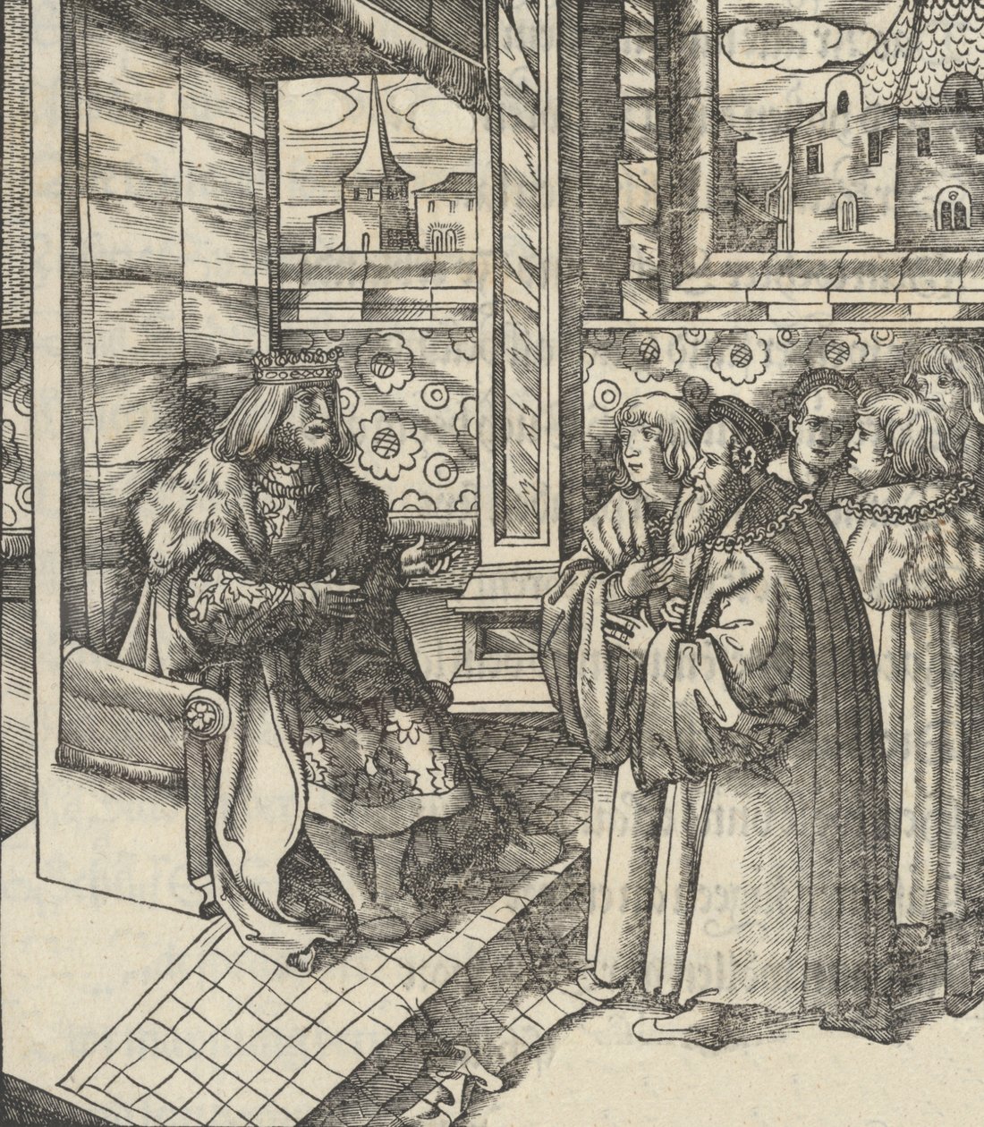 [Święto Dziękczynienia]. Fortuny i część opowieści chwalebnego kampfa..., 1519. autorstwa Jost de Negker