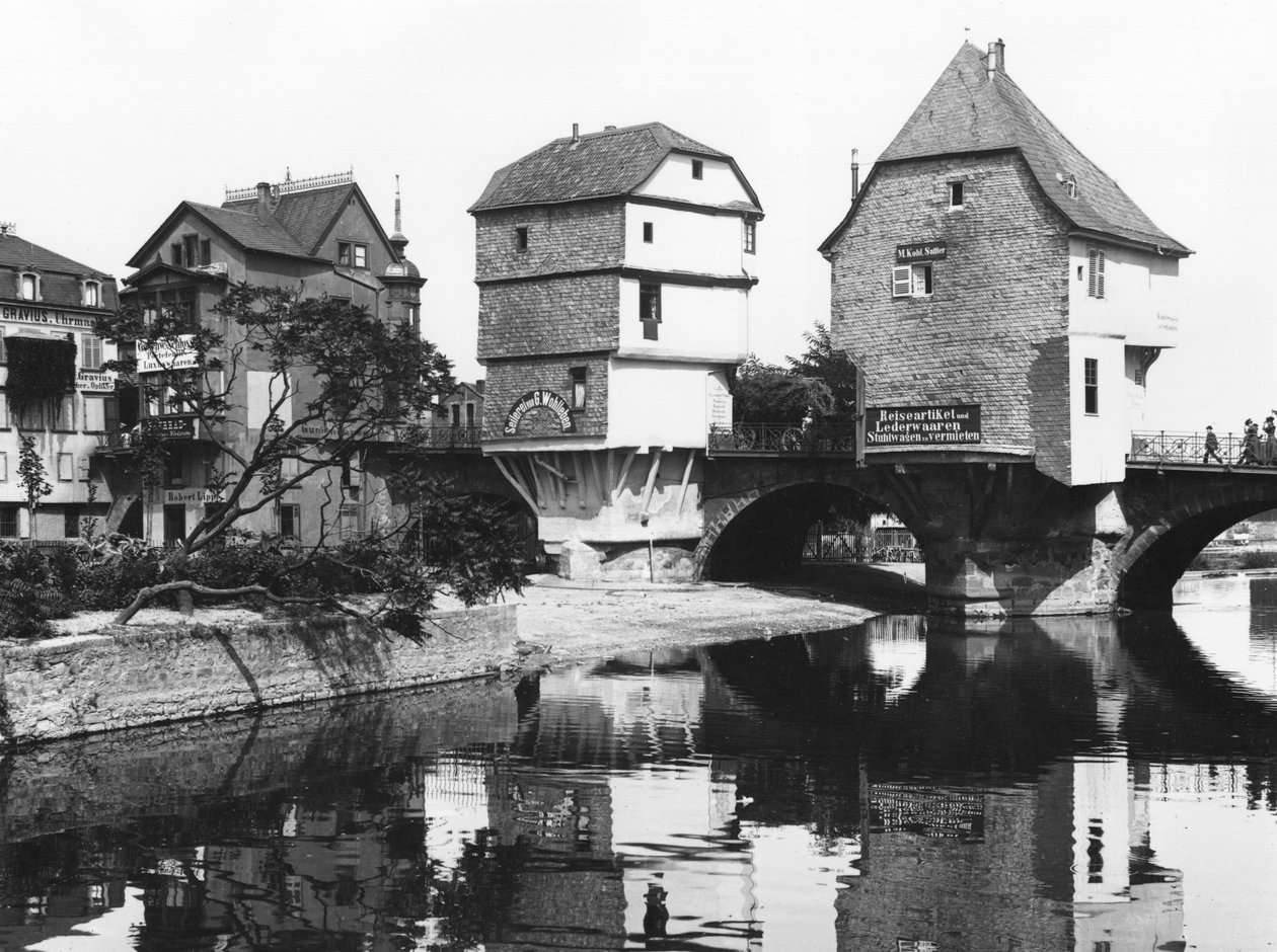 Most Nahe, Bad Kreuznach, ok. 1910 r. autorstwa Jousset