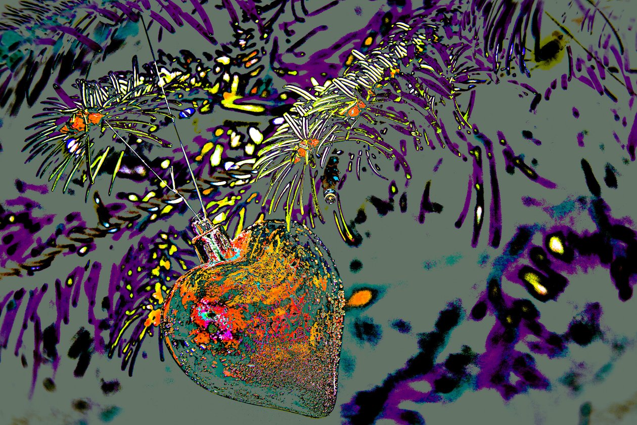 Ornament serca, 2015 (mixed media) autorstwa Joy Lions
