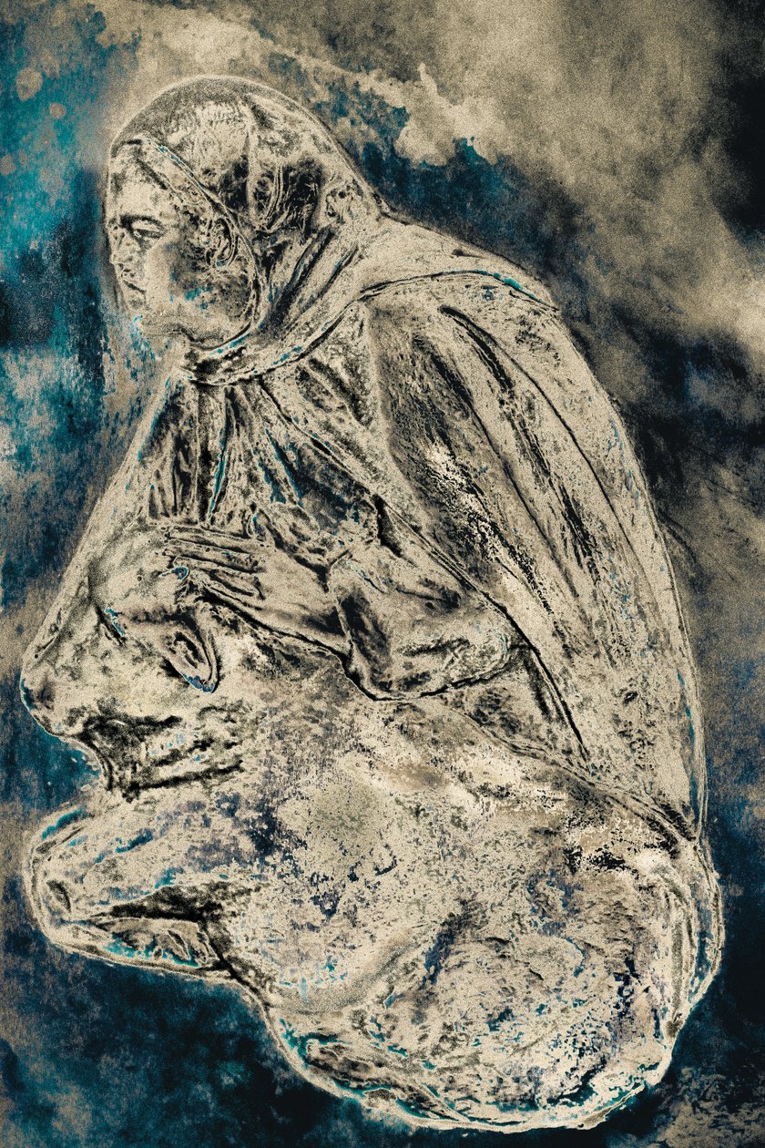 Sługa w żłobie (wieczór), 2016 (zdjęcie) autorstwa Joy Lions