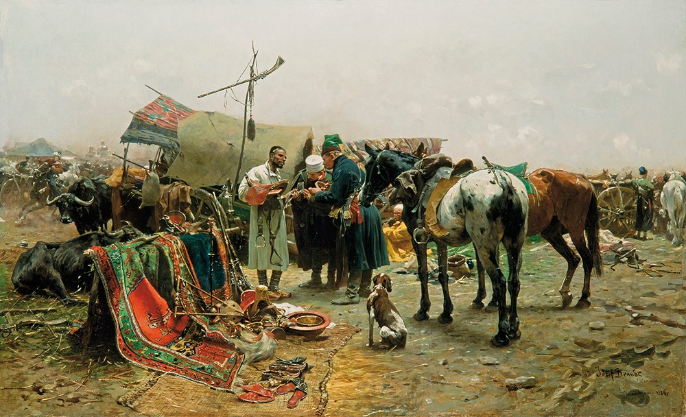 Targi w Biace. autorstwa Jozef Brandt