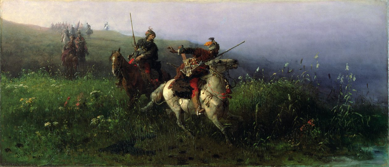 O rekonesansie, 1876 autorstwa Jozef Brandt