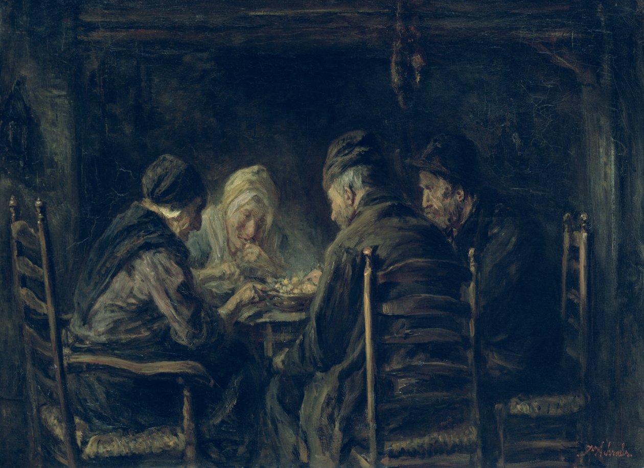 Zjadacze ziemniaków, 1902 autorstwa Jozef Israëls