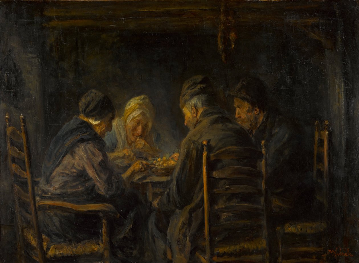 Ziemniakożercy autorstwa Jozef Israëls