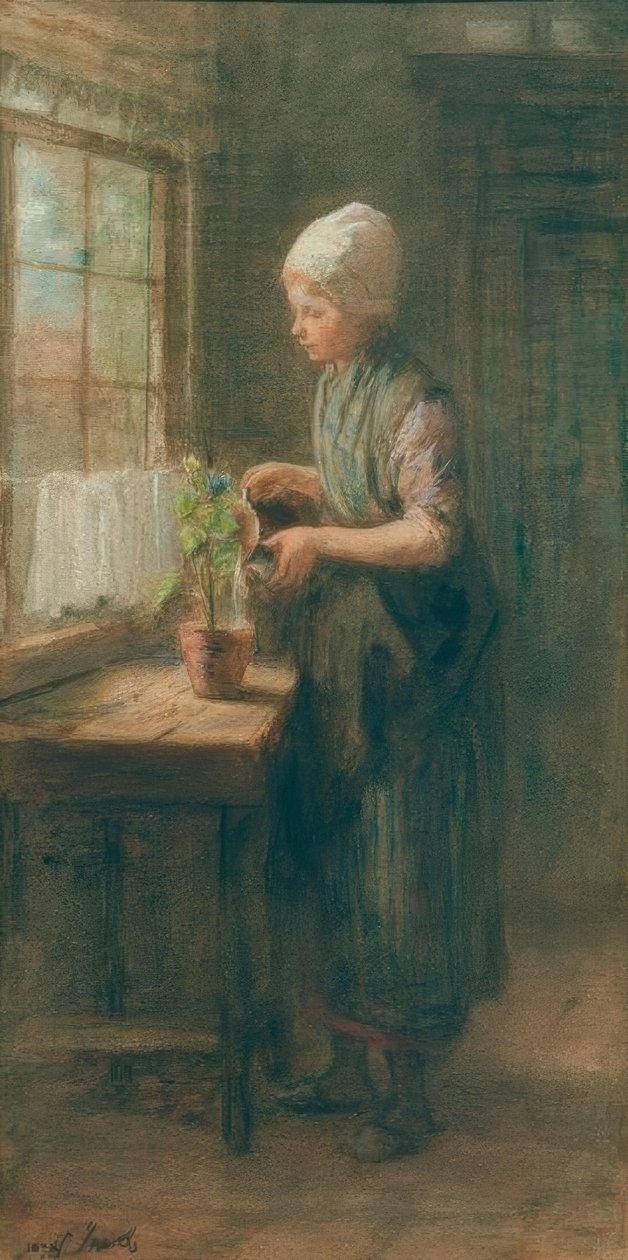 Nowy kwiat autorstwa Jozef Israëls