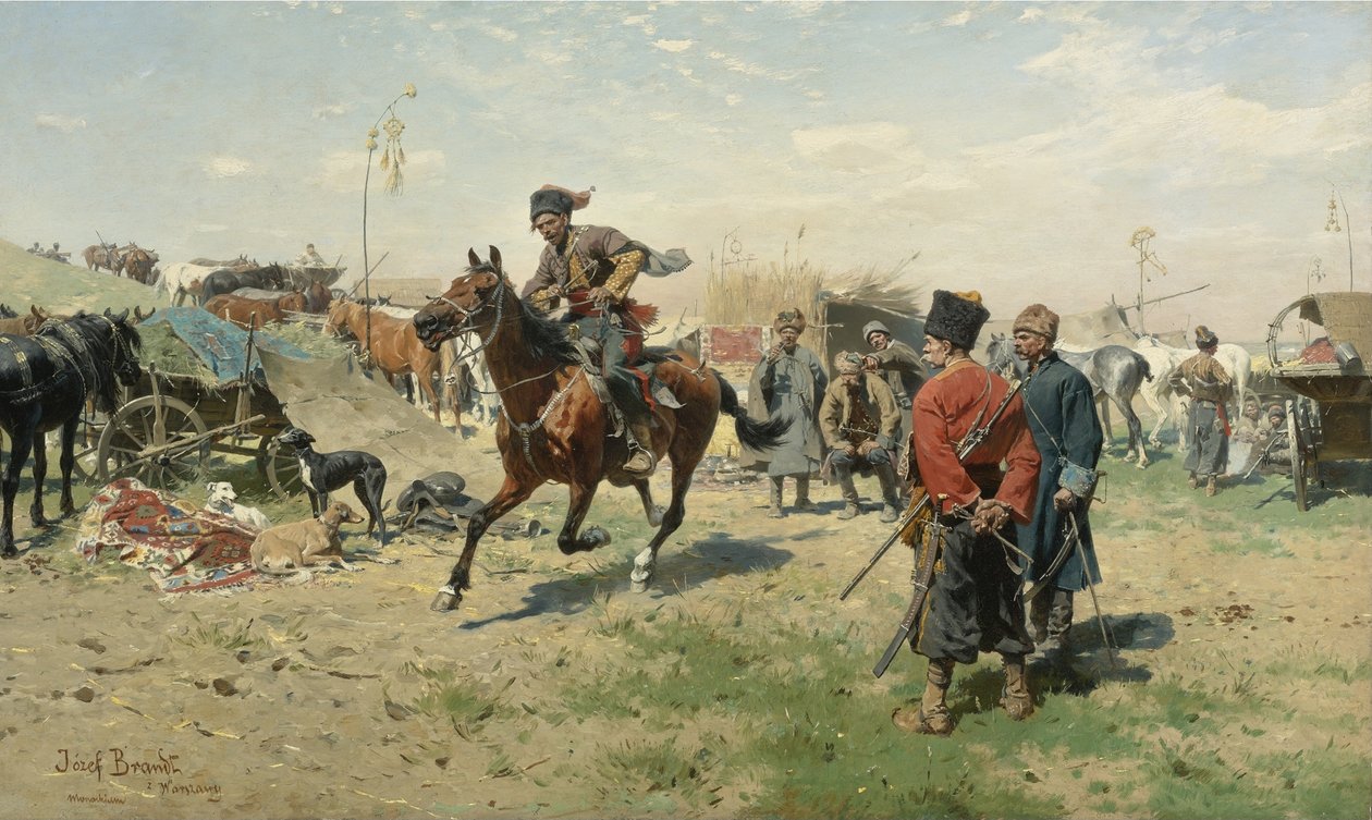 Kozacy Zaporoscy autorstwa Jozef Brandt