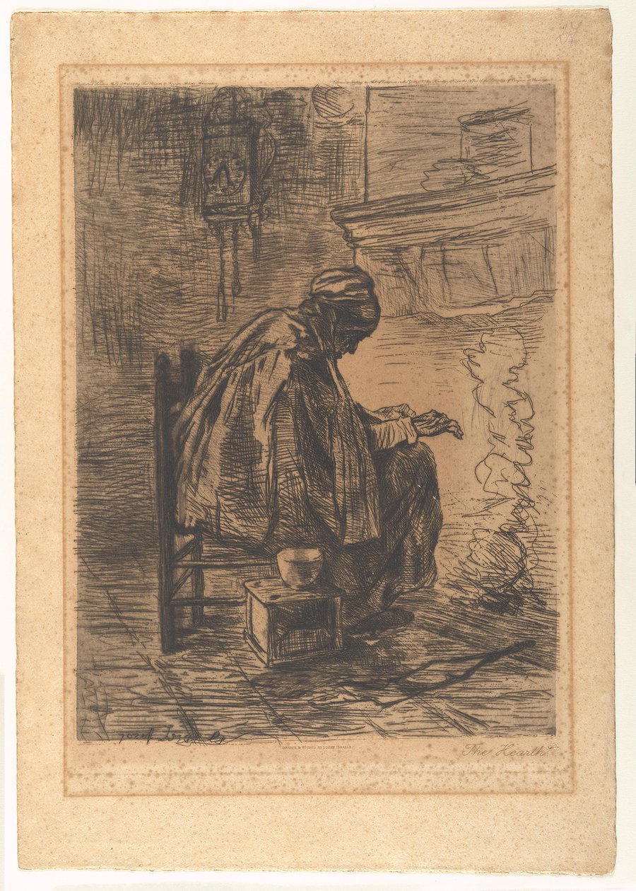 Palenisko autorstwa Jozef Israëls