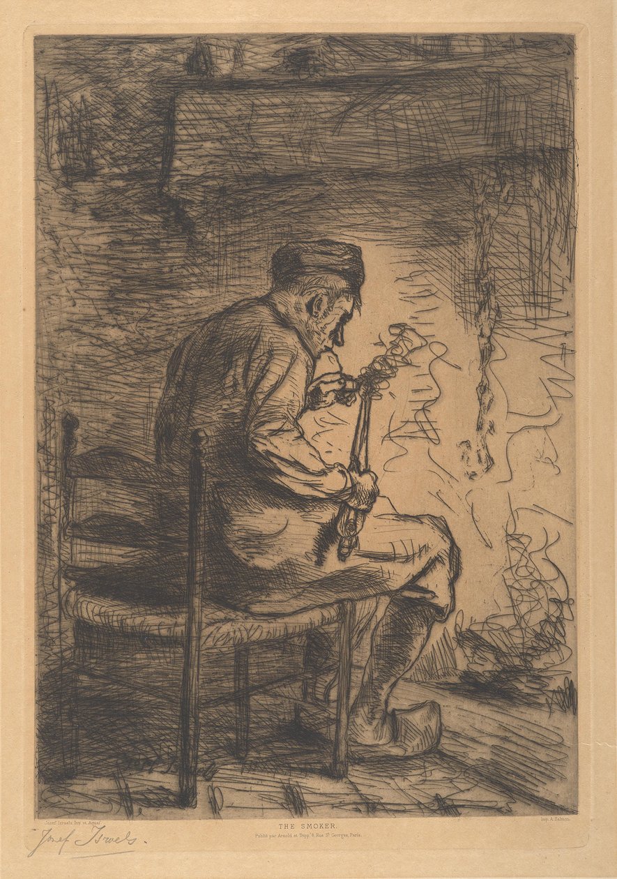 Palacz autorstwa Jozef Israëls