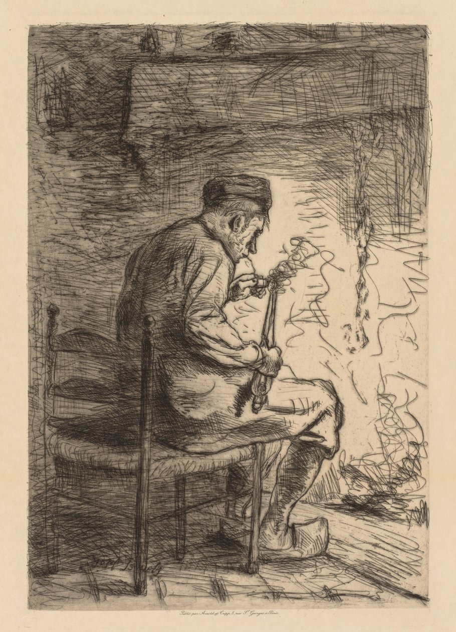 Palacz autorstwa Jozef Israëls
