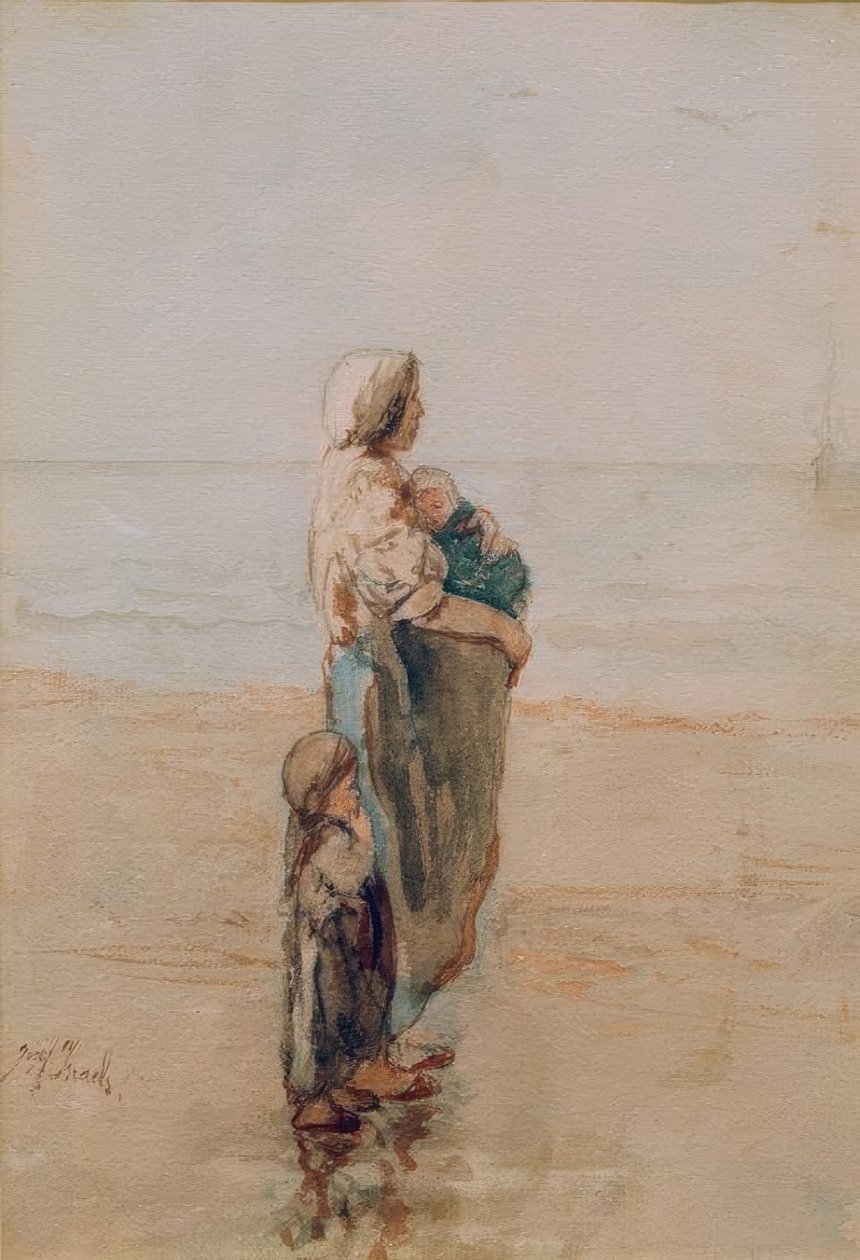 Łódź ojca autorstwa Jozef Israëls