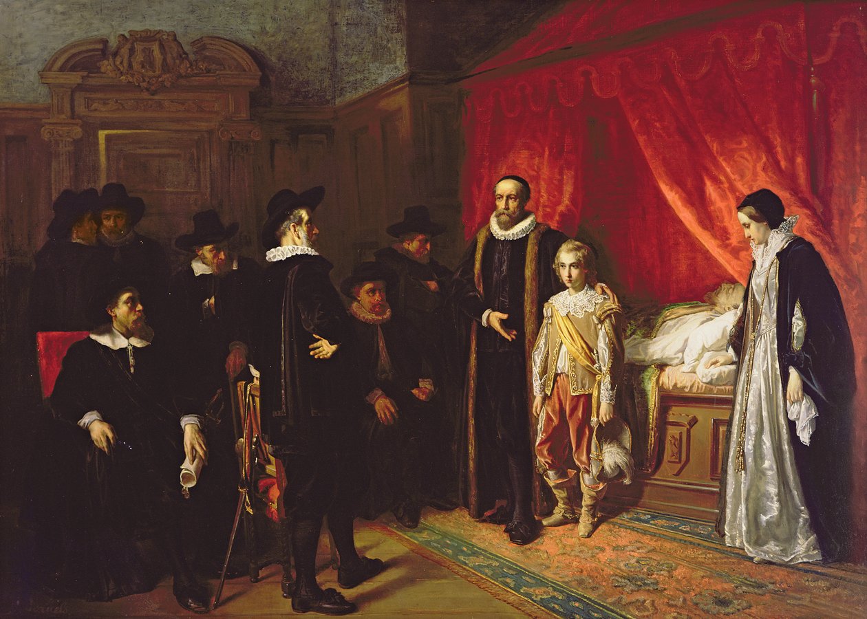 Śmierć Wilhelma Milczącego (1533-84) Stadholder Holandii autorstwa Jozef Israëls