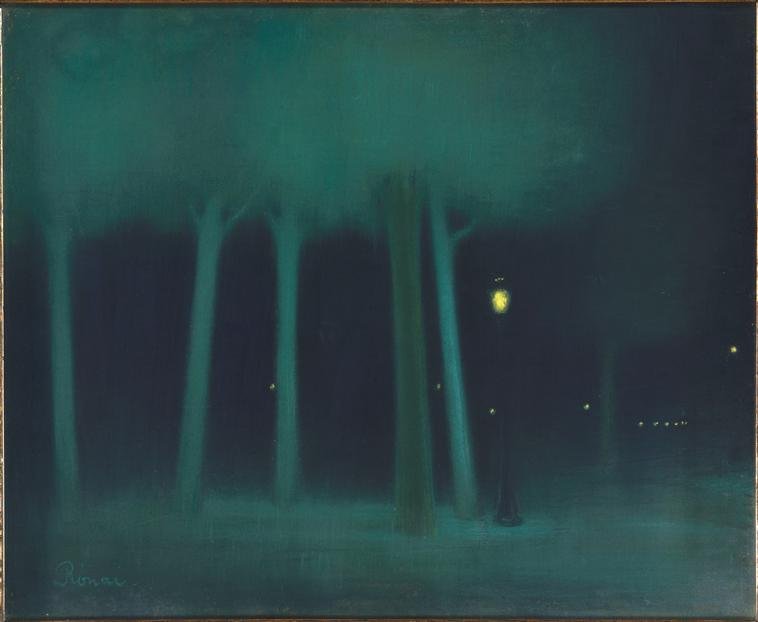 Park nocą autorstwa József Rippl Rónai