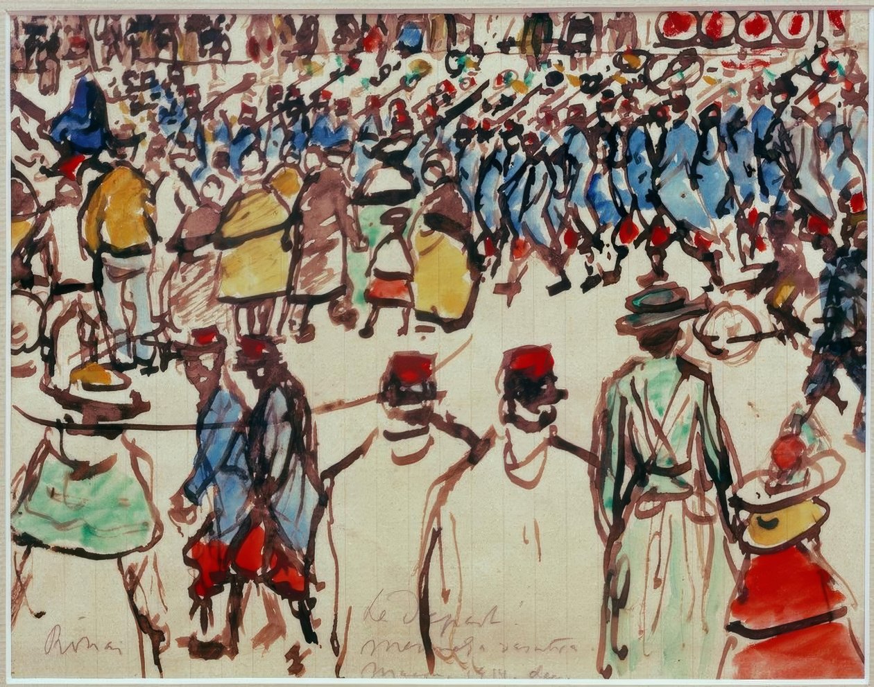 Le wyjazd. Idziesz do pociągu autorstwa József Rippl Rónai