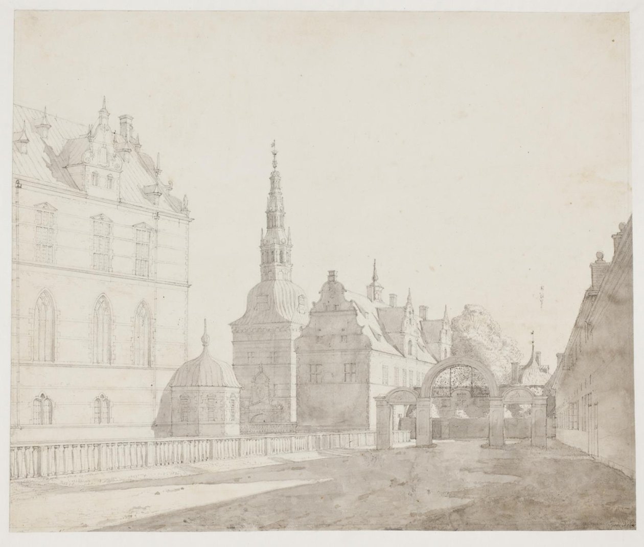 Karuzela na zamku Frederiksborg autorstwa Jørgen Roed