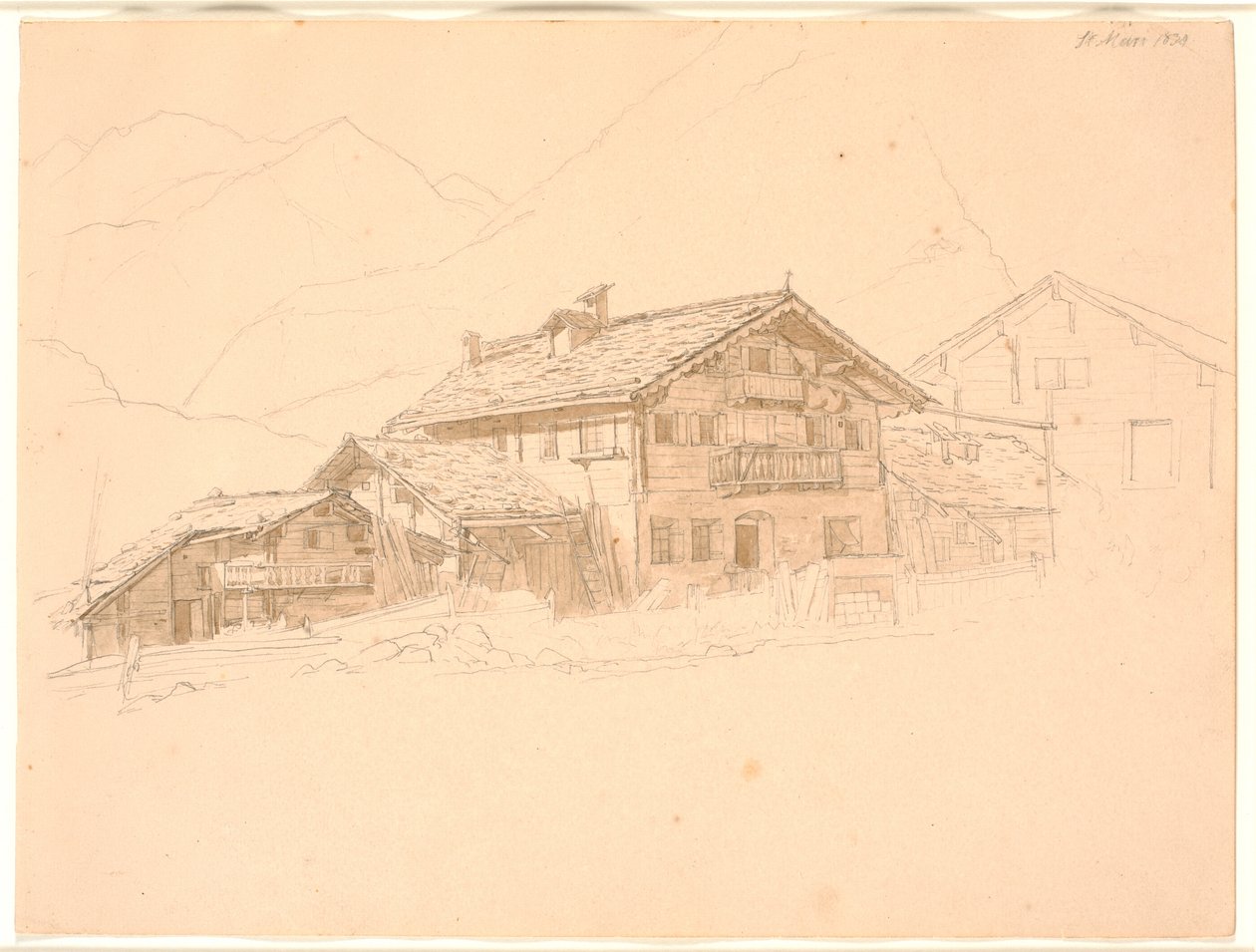 Dom wiejski w Tyrolu. św. Marie autorstwa Jørgen V. Sonne