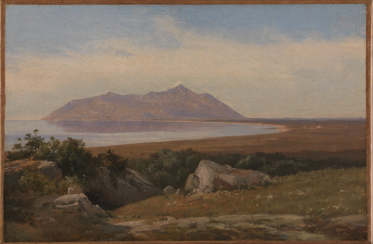 Monte Circeo widziane z dystryktu Terracina autorstwa Jørgen V. Sonne