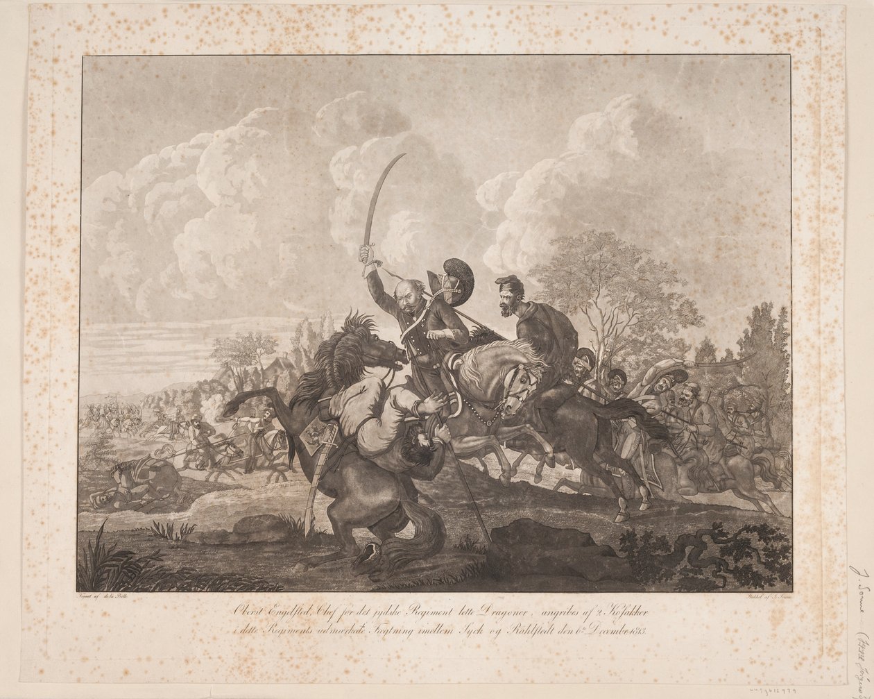 Pułkownik Engelsted w bitwie pod Rahlstedt, 1813 autorstwa Jørgen V. Sonne