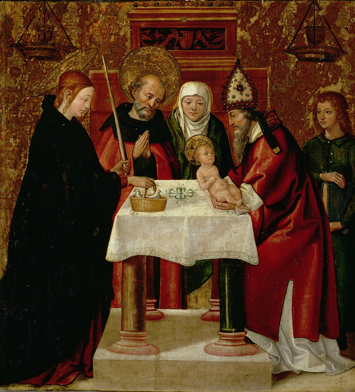 Obrzezanie i Ofiarowanie w Świątyni, ok. 1535 autorstwa Juan de Borgoña