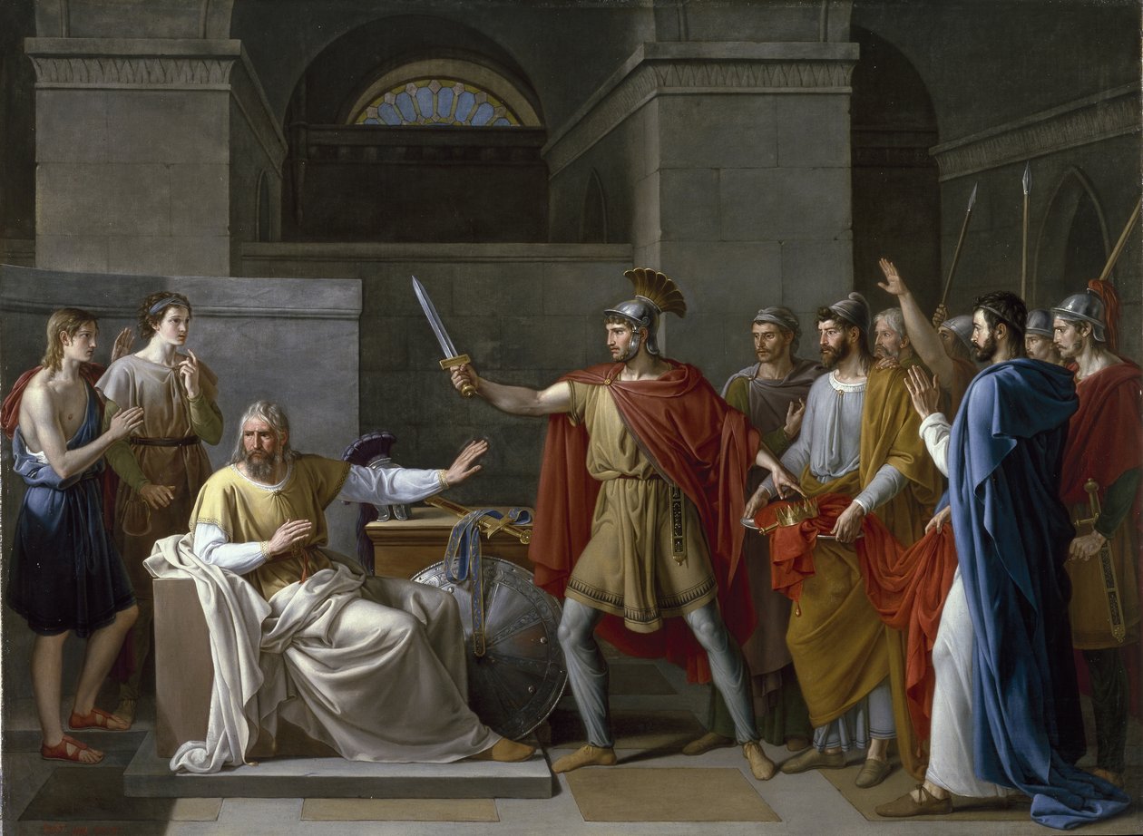 Wamba wyrzeka się Korony autorstwa Juan Antonio de Ribera