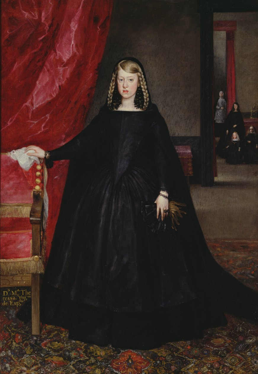 Cesarzowa Dona Margarita Austrii w stroju żałobnym (1480-1530) 1666 autorstwa Juan Bautista Martinez Del Mazo