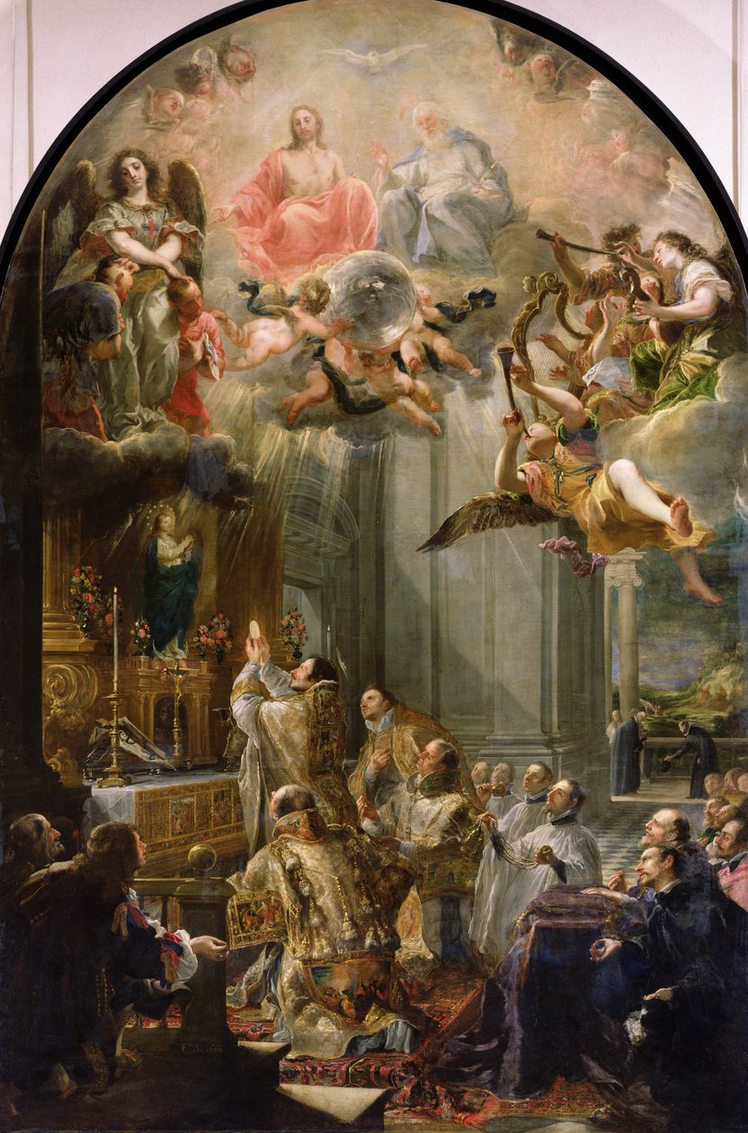 Msza za Zakon Trynitarzy, 1666 autorstwa Juan Carreño de Miranda
