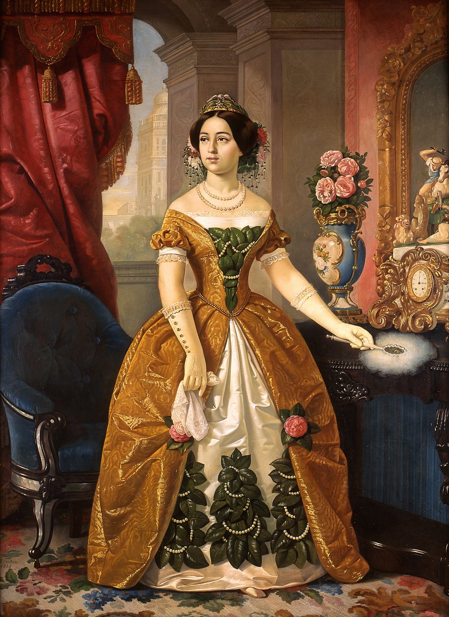 Portret Doñy Dolores Tosta de Santa Anna autorstwa Juan Cordero