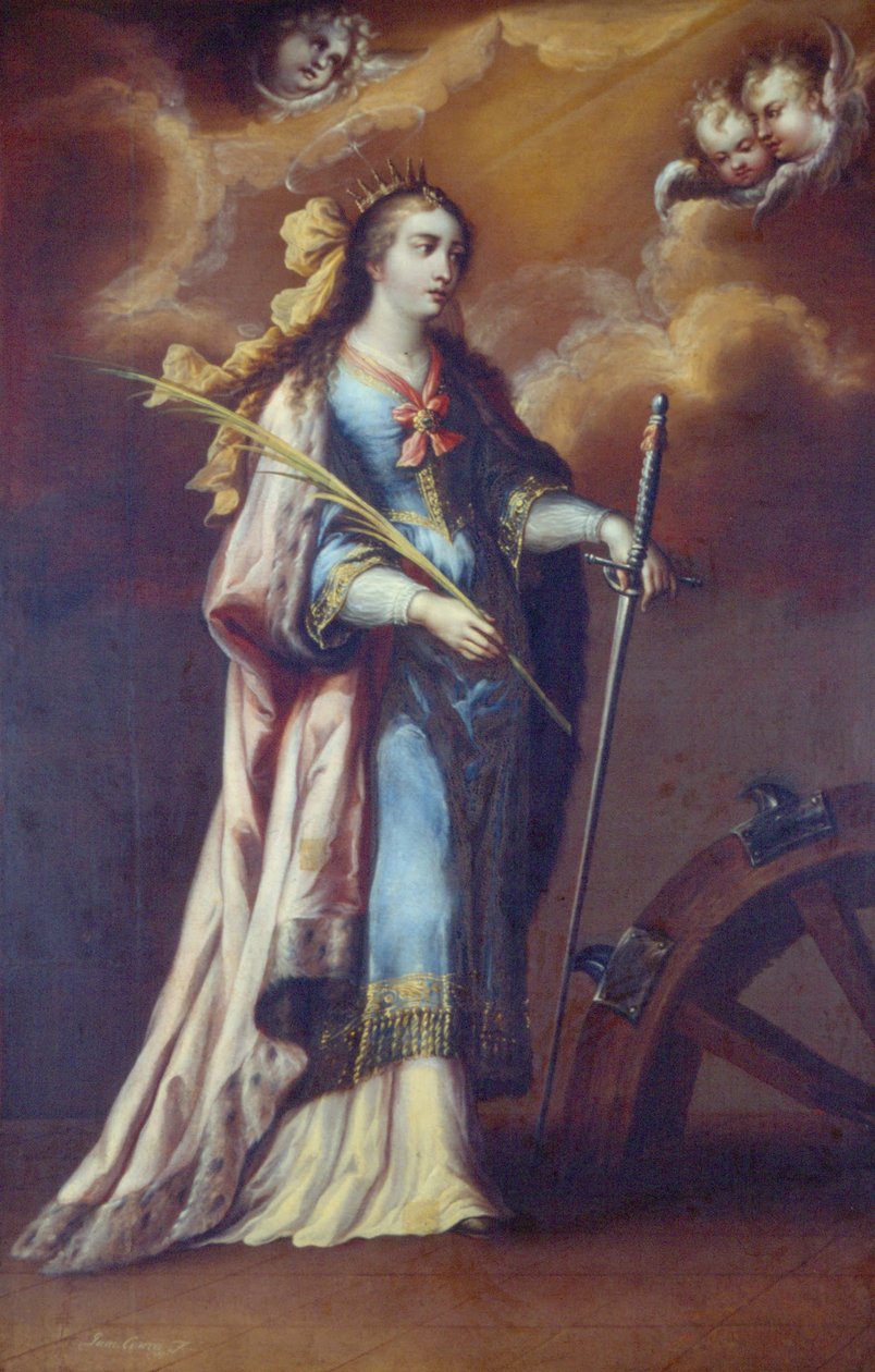 Święta Katarzyna z Aleksandrii autorstwa Juan Correa de Vivar