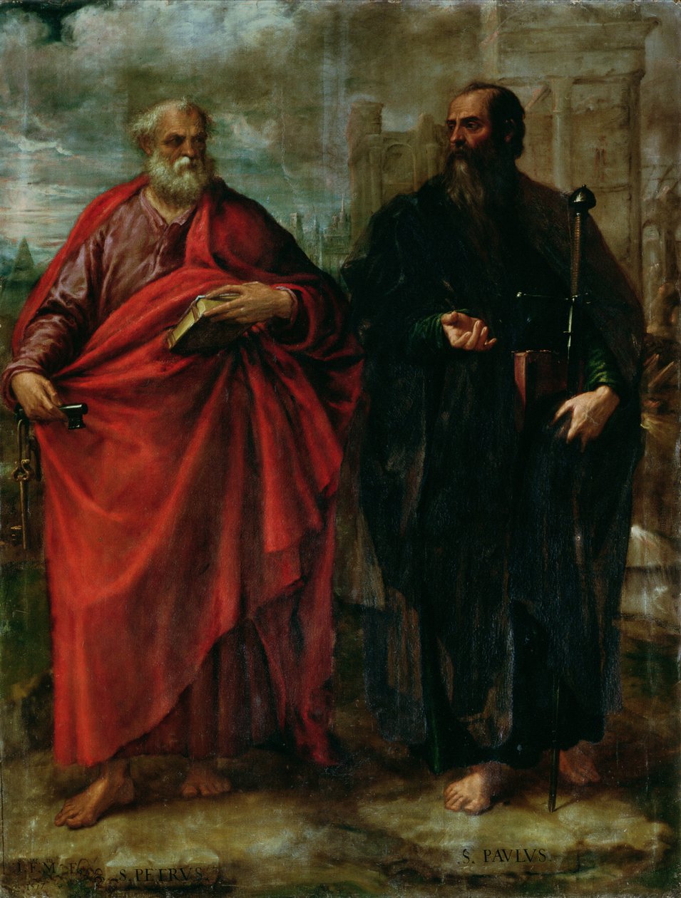 Św. Piotra i Pawła, 1577 r. autorstwa Juan Fernandez de Navarrete