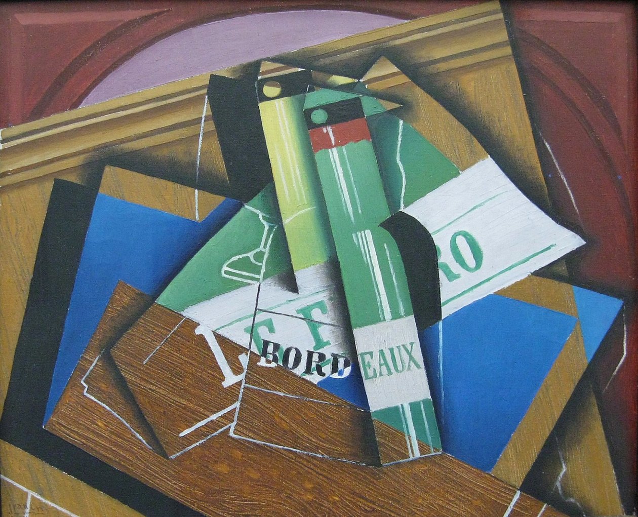 Butelki Bordeaux autorstwa Juan Gris