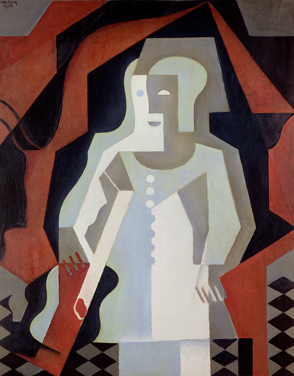 Pierrot, 1919 autorstwa Juan Gris