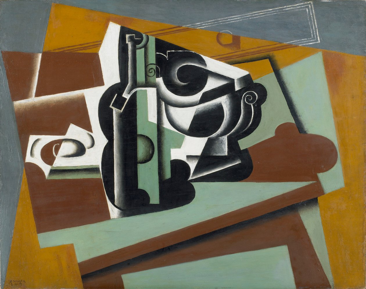 Martwa natura, 1917 autorstwa Juan Gris