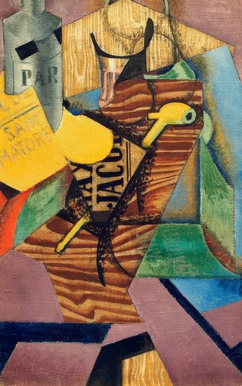 Martwa natura z książką (Saint Matorel) autorstwa Juan Gris