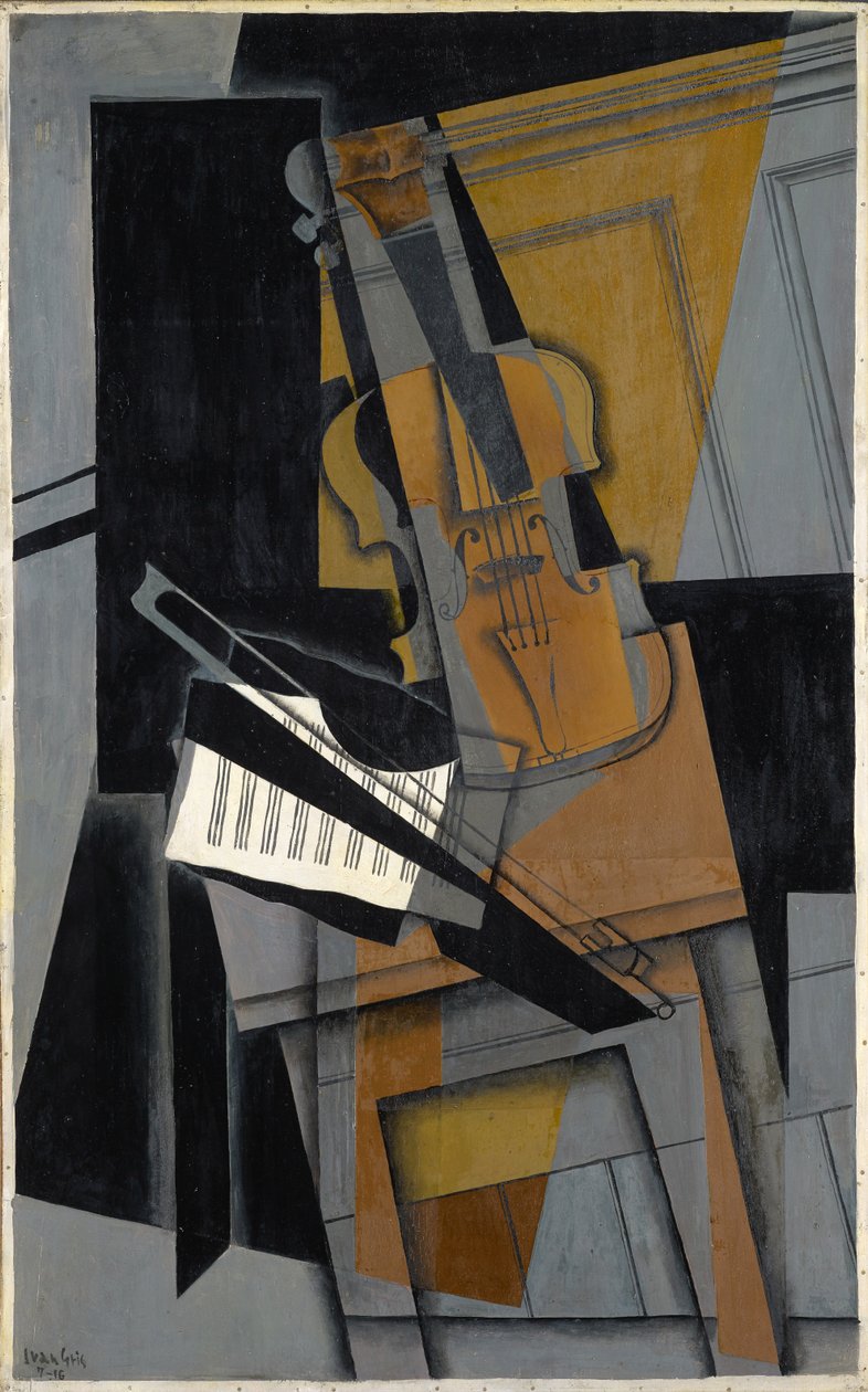 Skrzypce, 1916 autorstwa Juan Gris