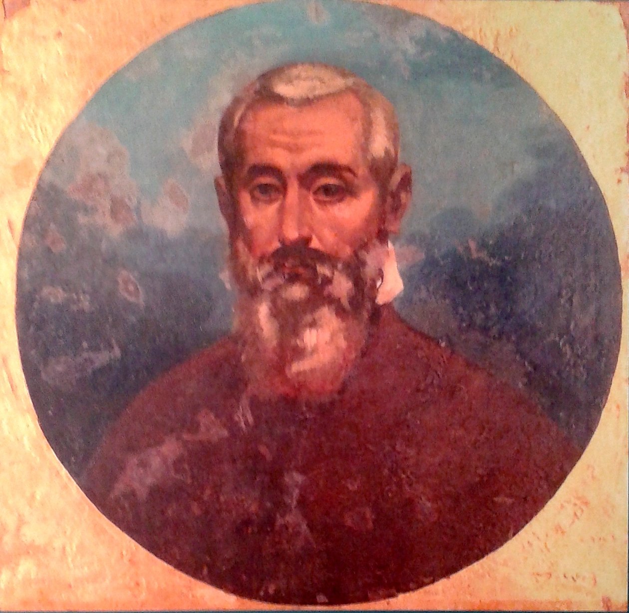 Portret włoskiego malarza Jacopo Tintoretto autorstwa Juan Leon Palliere