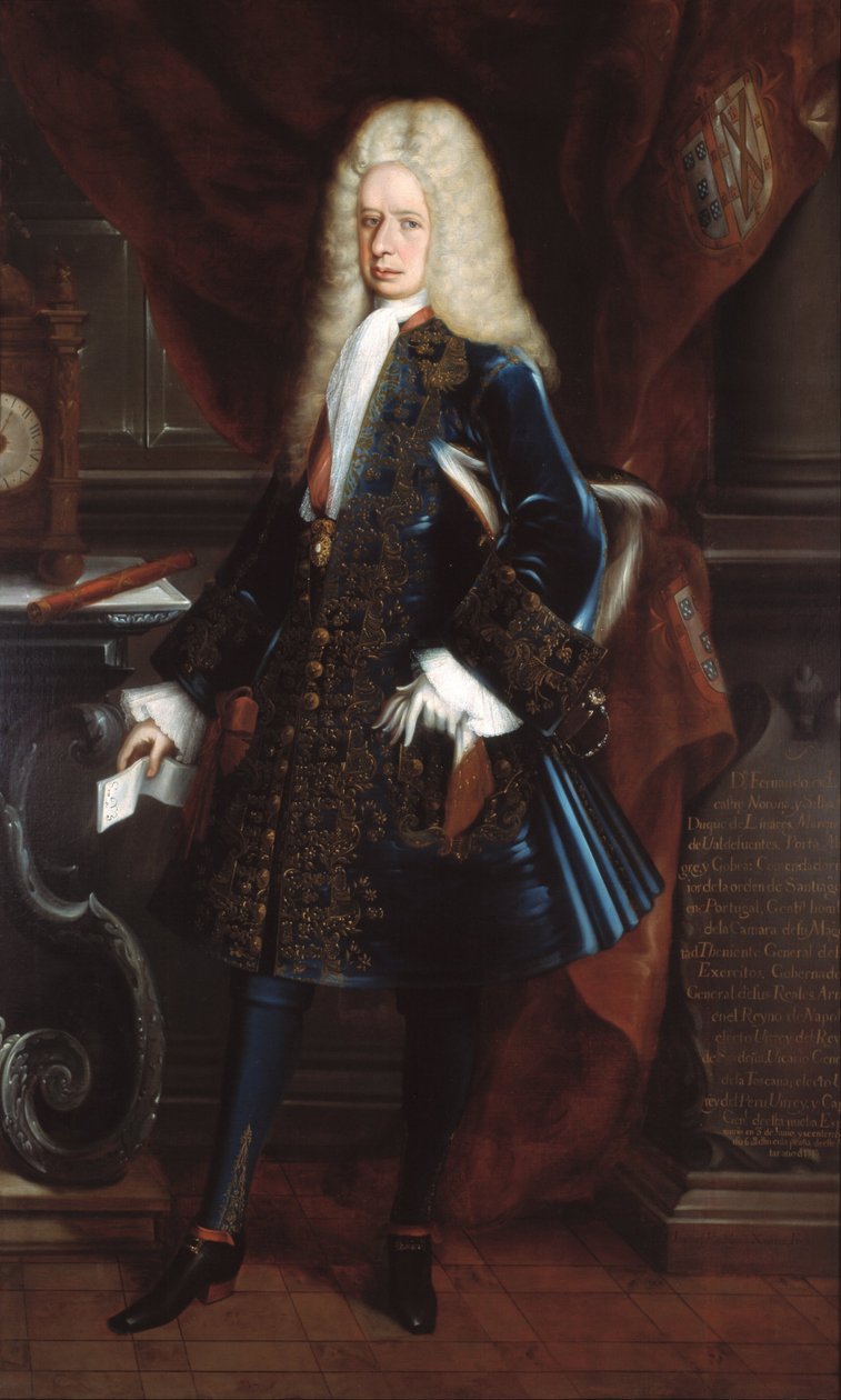 Portret wicekróla, księcia de Linares autorstwa Juan Rodríguez Juárez