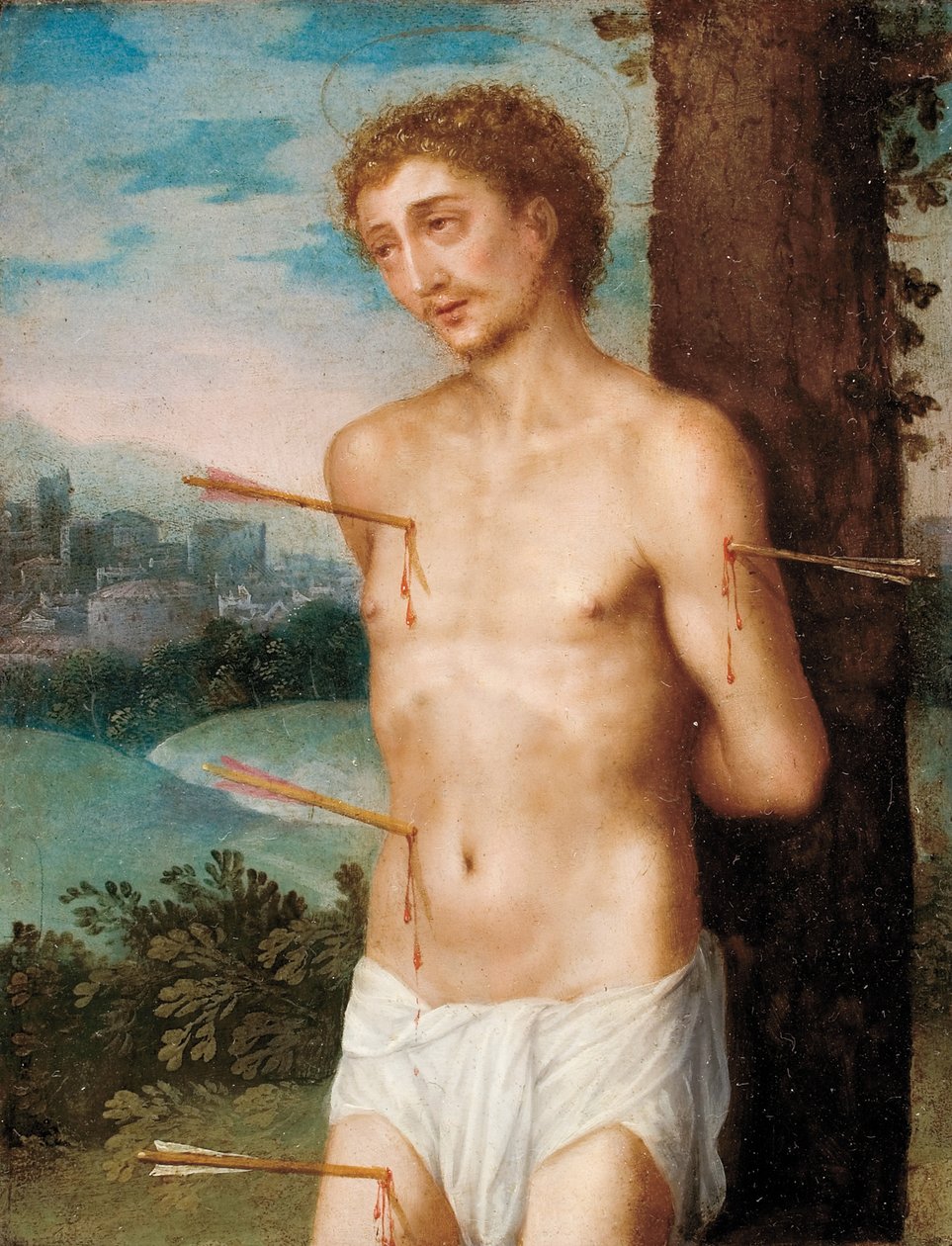 Św. Sebastian, po 1603 (olej na miedzi) autorstwa Juan Sanchez Cotan