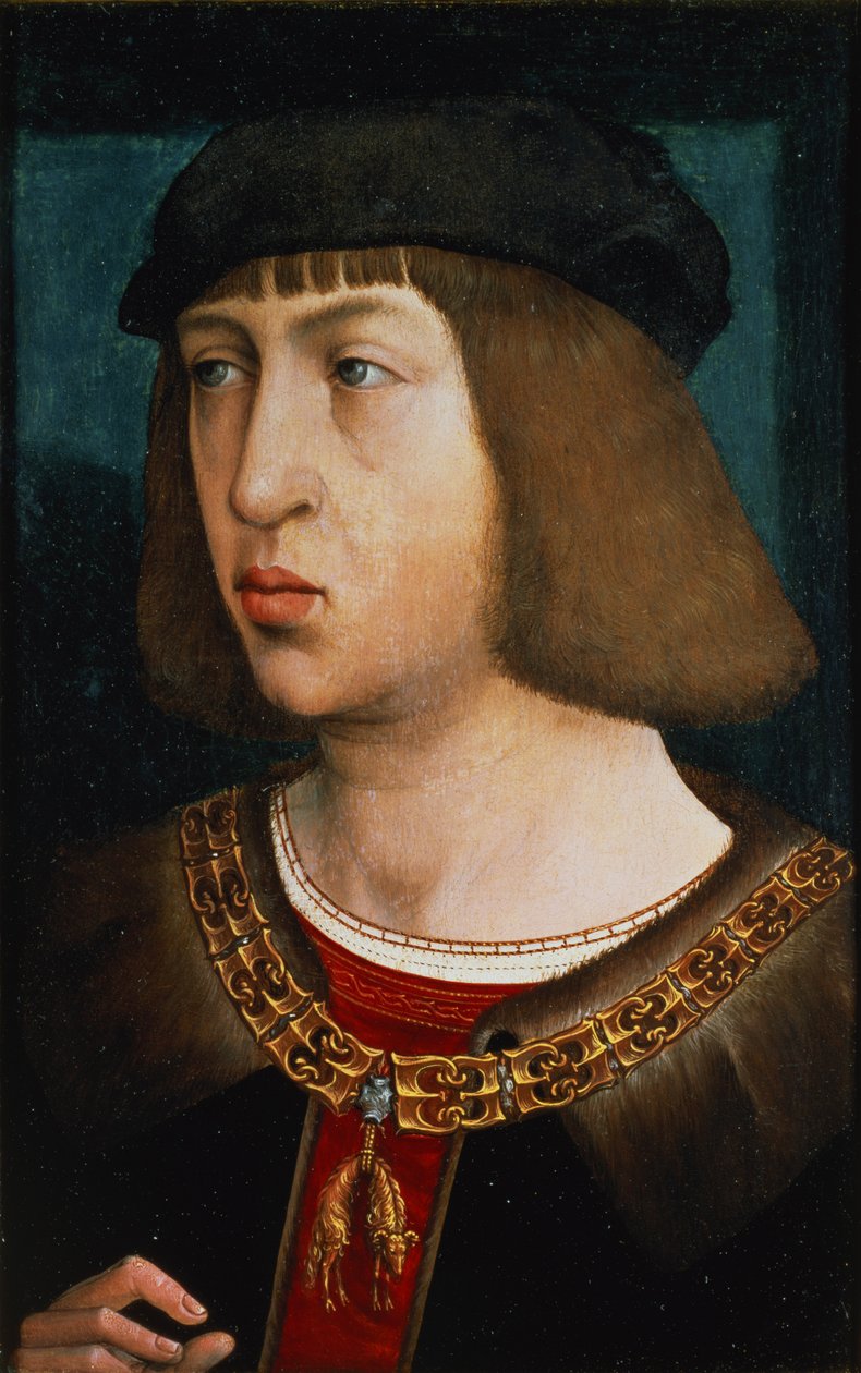 Filip I Hiszpański (1478-1506), syn Maksymiliana I (1459-1519) i Marii Burgundzkiej (1457-82), 1500 (panel) autorstwa Juan de Flandes
