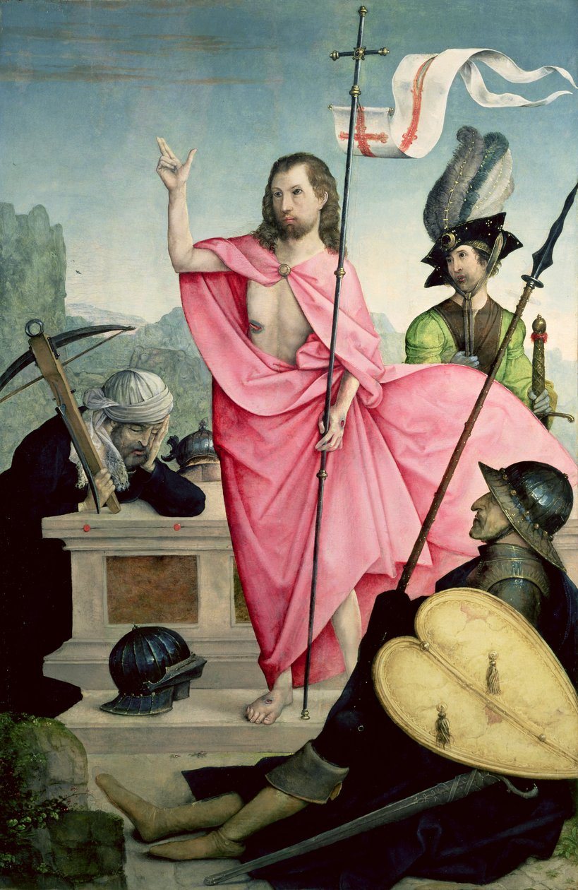 Zmartwychwstanie (tempera na panelu) autorstwa Juan de Flandes