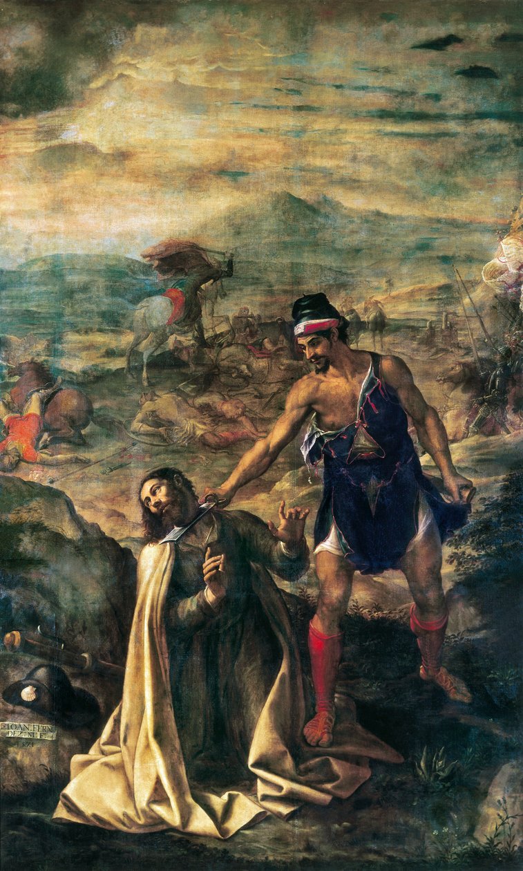 Dekolt św. Jakuba Wielkiego autorstwa Juan (1526 1579) Fernandez Navarette