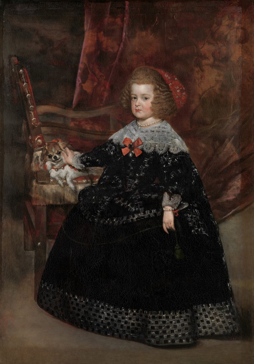 Maria Teresa, Infantka Hiszpanii, ok. 1645 (olej na płótnie) autorstwa Juan Bautista Martinez Del Mazo