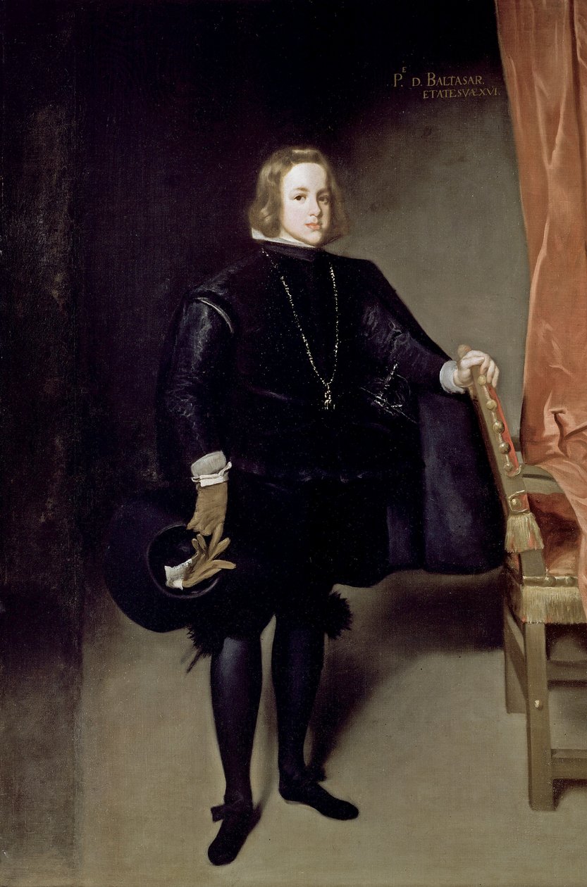 Portret Baltasara Carlosa (Balthazar-Charles lub Balthazar Charles) Austrii (1629-1646), syna Filipa IV - Portret księcia Baltazara Karola – Juan Bautista Martinez del Mazo autorstwa Juan Bautista Martinez Del Mazo