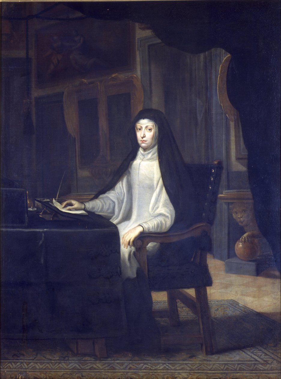 Portret Dony Mariany z Austrii autorstwa Juan Carreño de Miranda